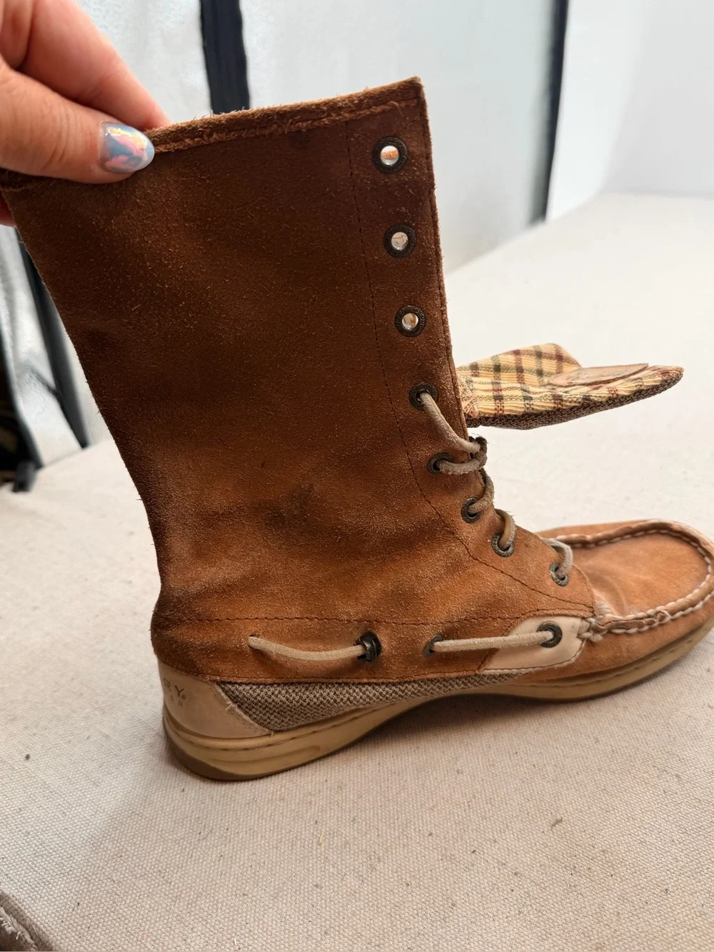 Sperry Men's Tan Suede Lace-Up Casual Boots